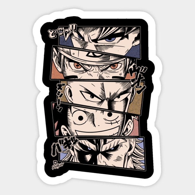 Anime Legends Sticker by RedBug01